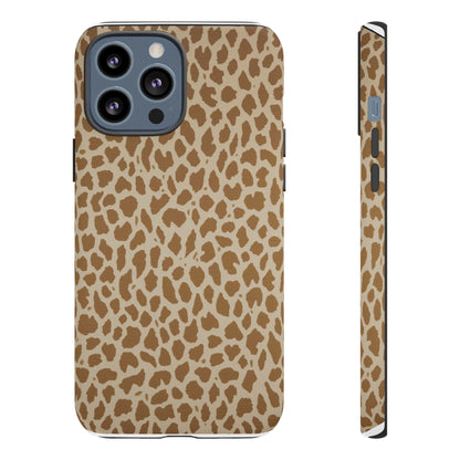 Leopard Print Tough Phone Case — Slim Protective Animal Pattern