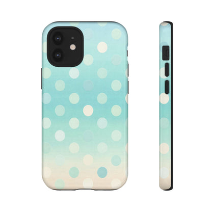 Abstract Palm Tough Phone Case — Minimal Coastal Blue Protective Cover