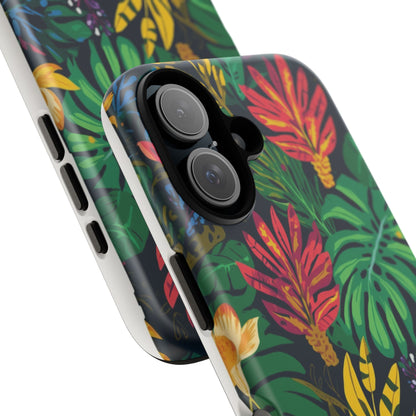 Tropical Floral Phone Case — Vibrant Jungle Leaf Protective Cover