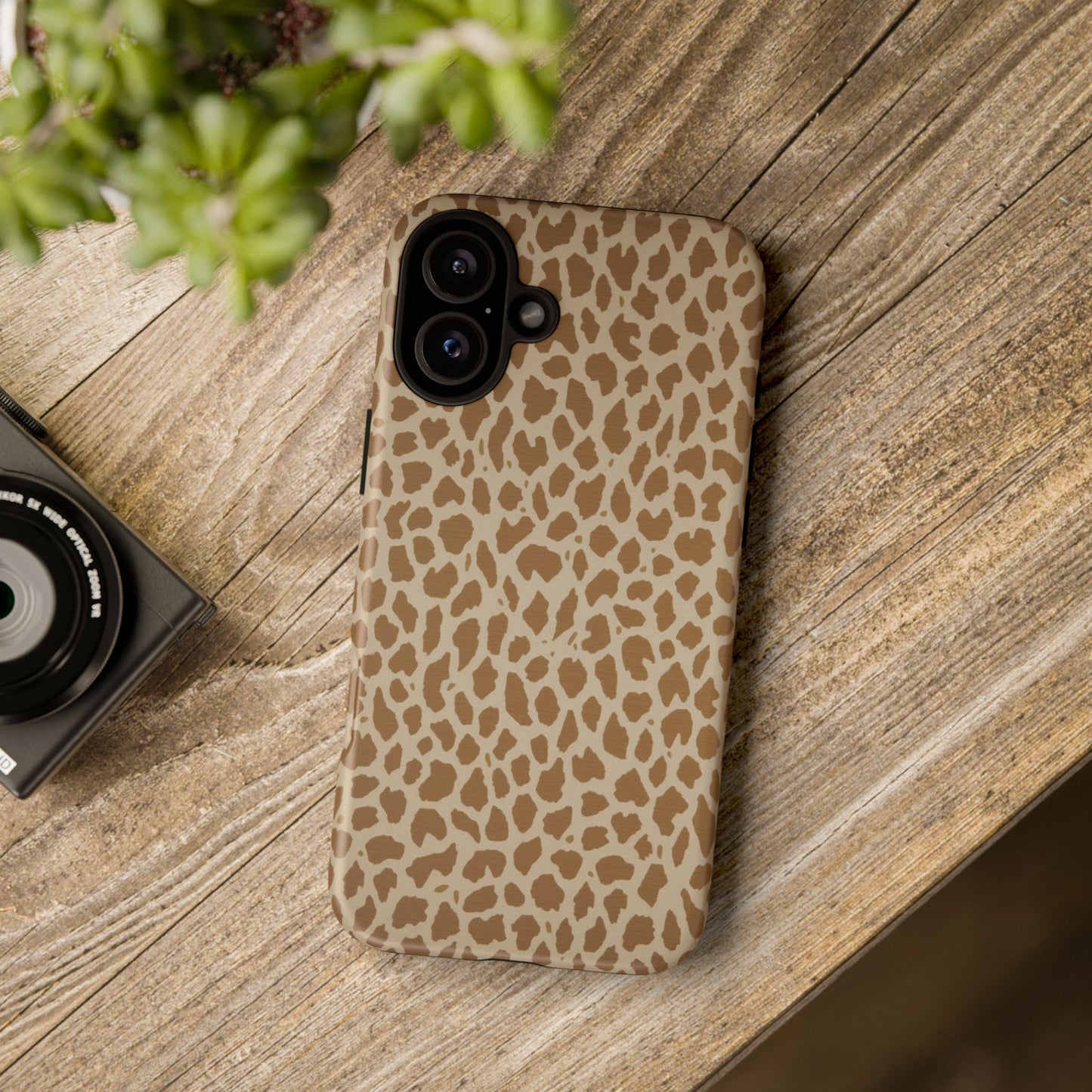 Leopard Print Tough Phone Case — Slim Protective Animal Pattern