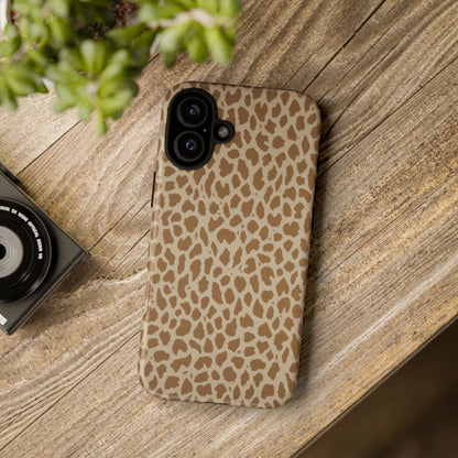 Leopard Print Tough Phone Case — Slim Protective Animal Pattern