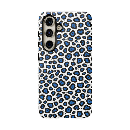 Blue Leopard Print Phone Case – Tough Protective Cover