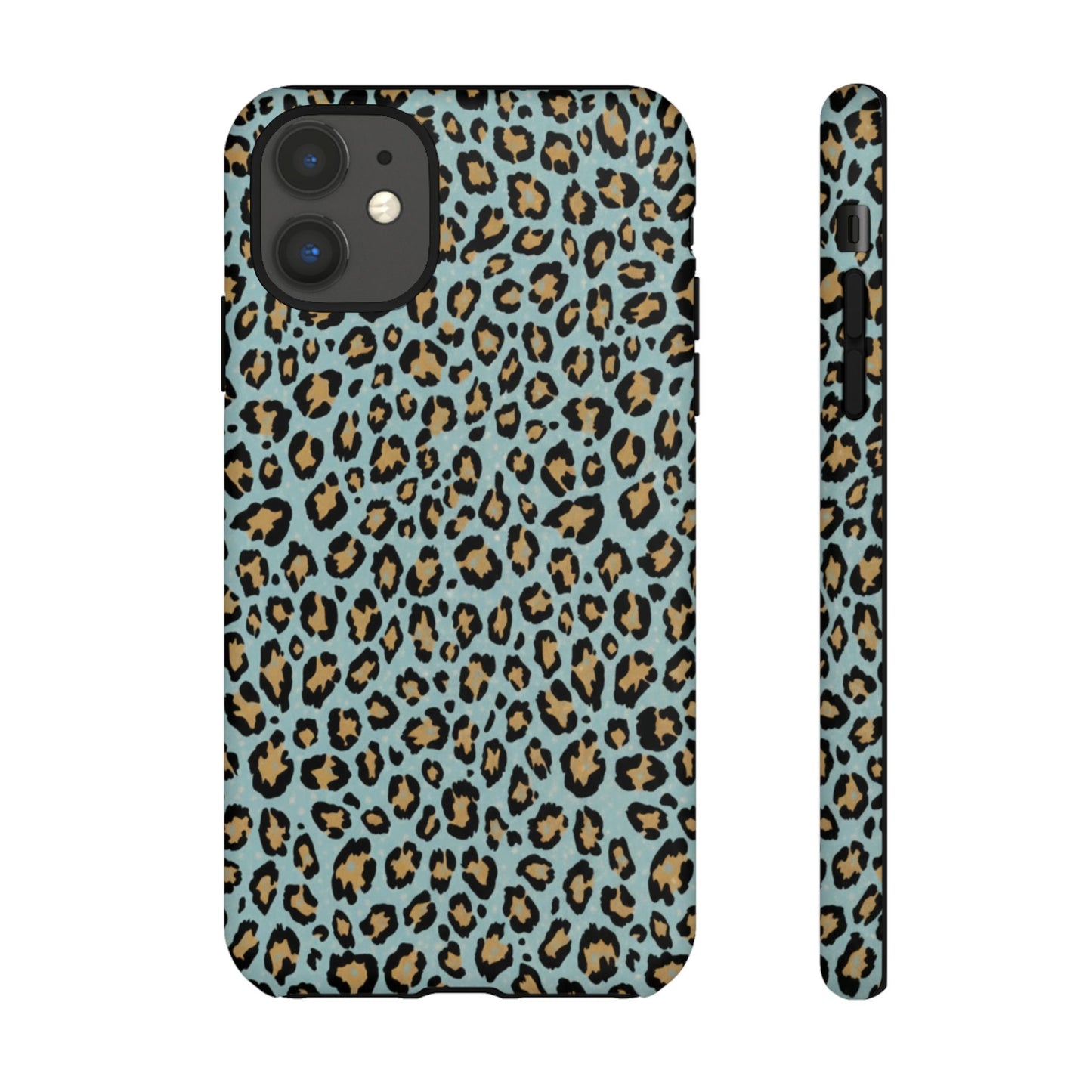 Leopard Print Tough Phone Case - Blue Cheetah Protective Cover