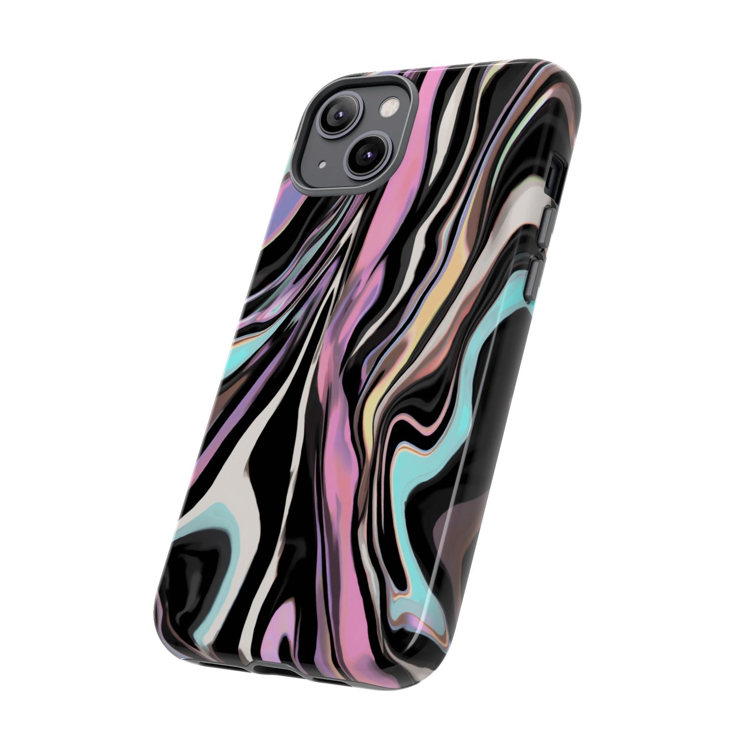 Abstract Marble Tough Phone Case — Pastel Swirl Protective Cover