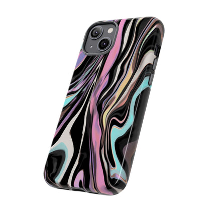 Abstract Marble Tough Phone Case — Pastel Swirl Protective Cover