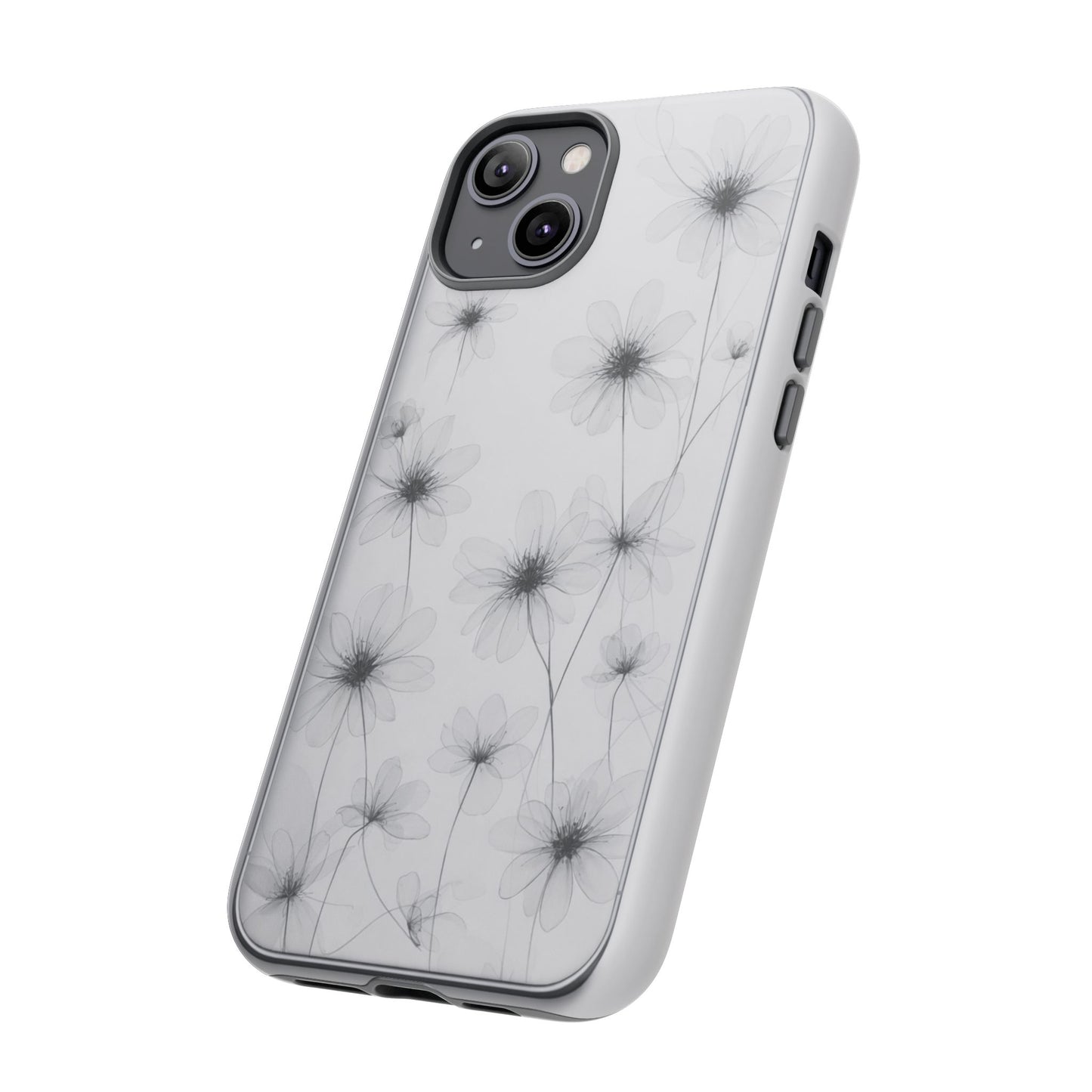 Tough Case — Black & White Floral Tough Phone Case