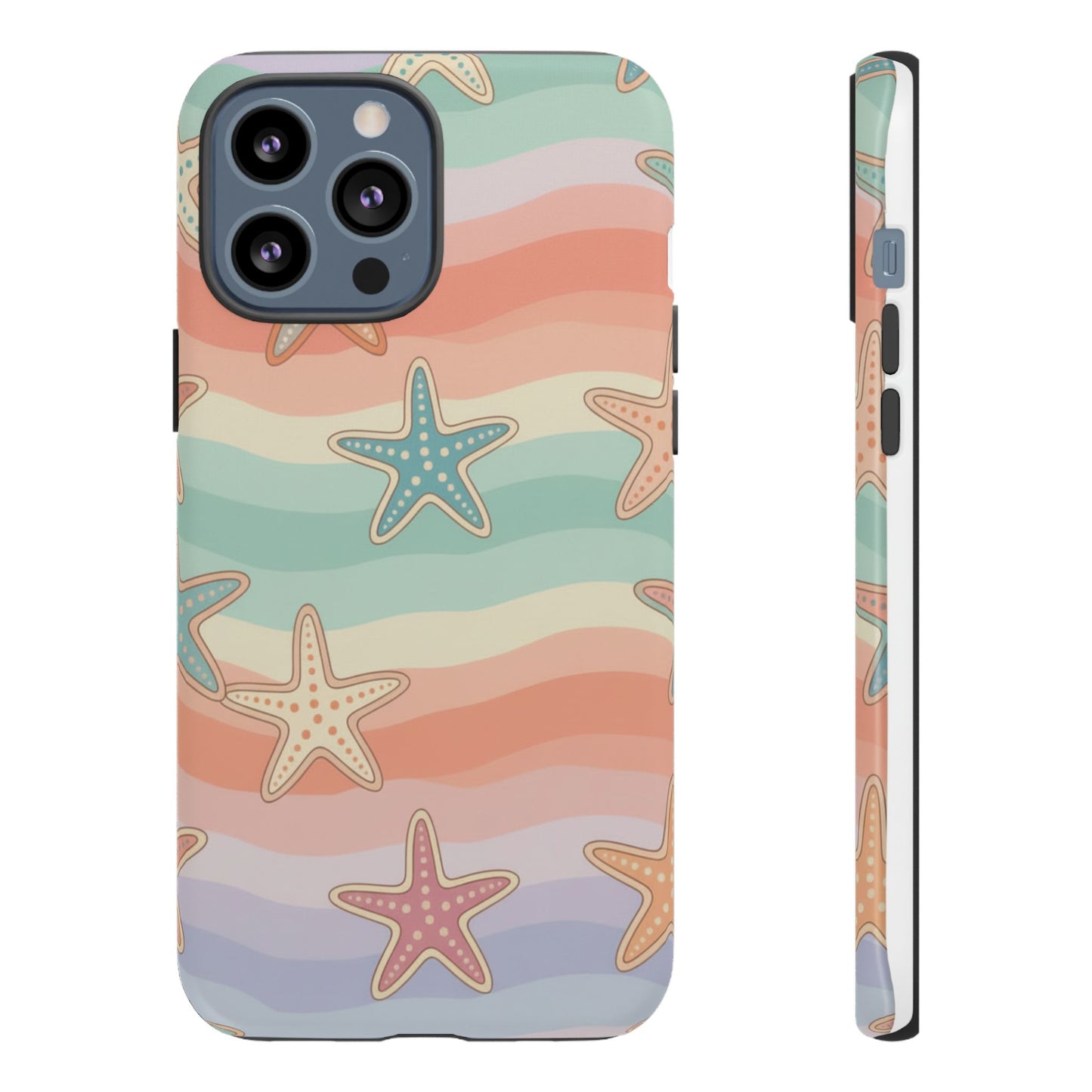 Starfish Wave Tough Phone Case — Pastel Beach Protective Cover