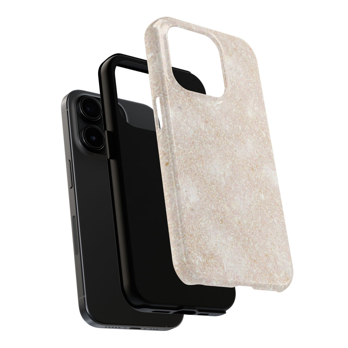 Marble Texture Tough Phone Case — Sandstone Protective Phone Cover
