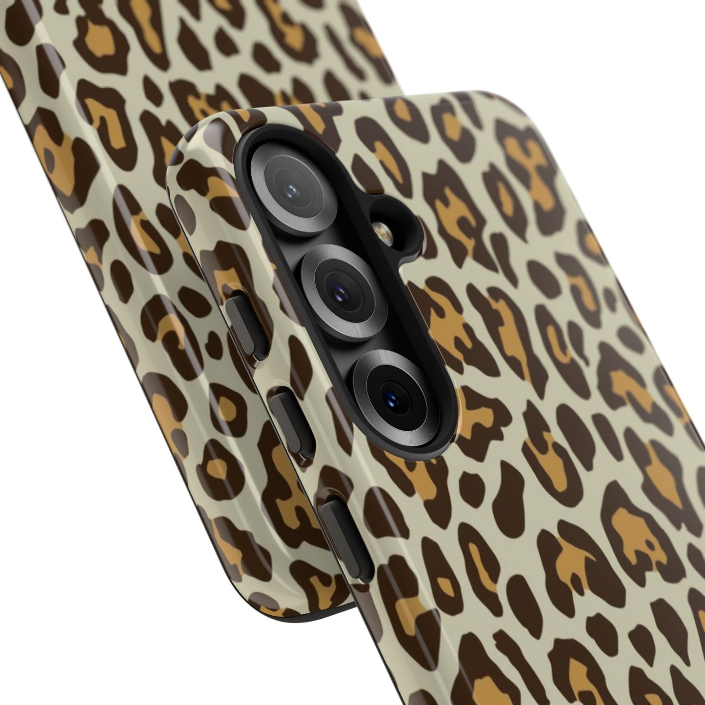 Leopard Print Tough Phone Case — Durable Protective Animal Print Case