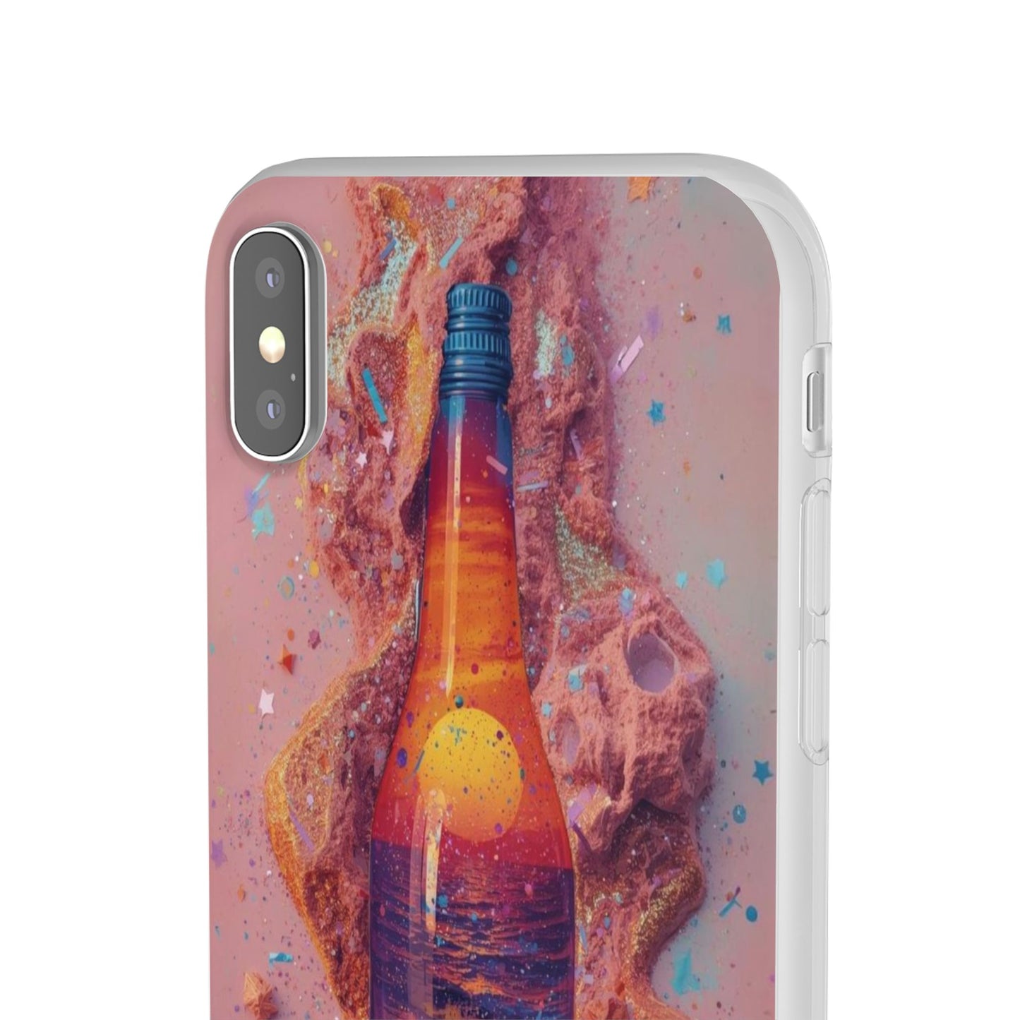 Phone Case — Surreal Sunset Bottle Art Flexible Protective Cover