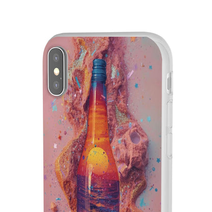 Phone Case — Surreal Sunset Bottle Art Flexible Protective Cover