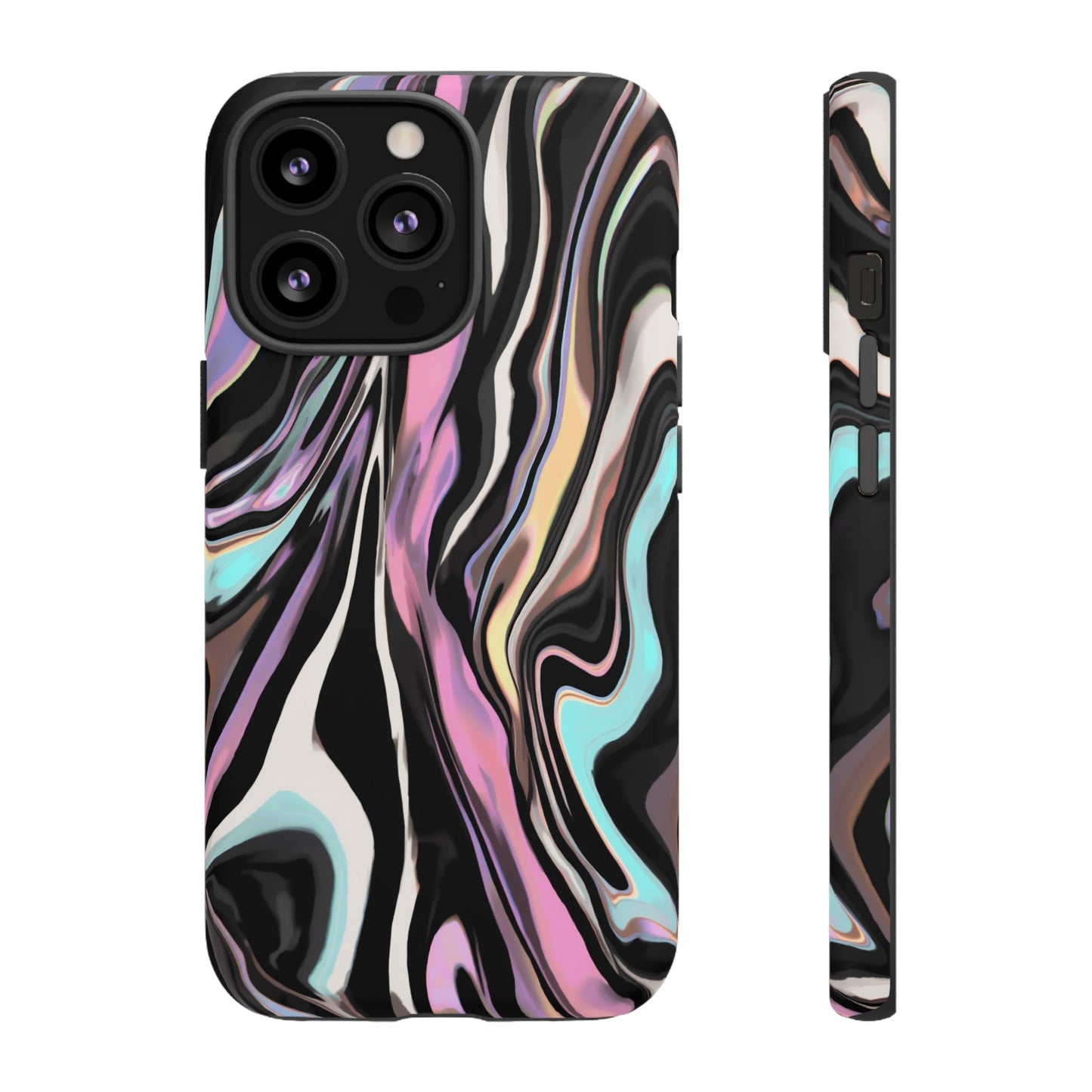 Abstract Marble Tough Phone Case — Pastel Swirl Protective Cover