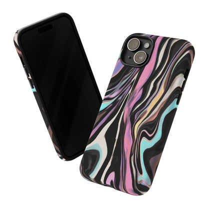 Abstract Marble Tough Phone Case — Pastel Swirl Protective Cover