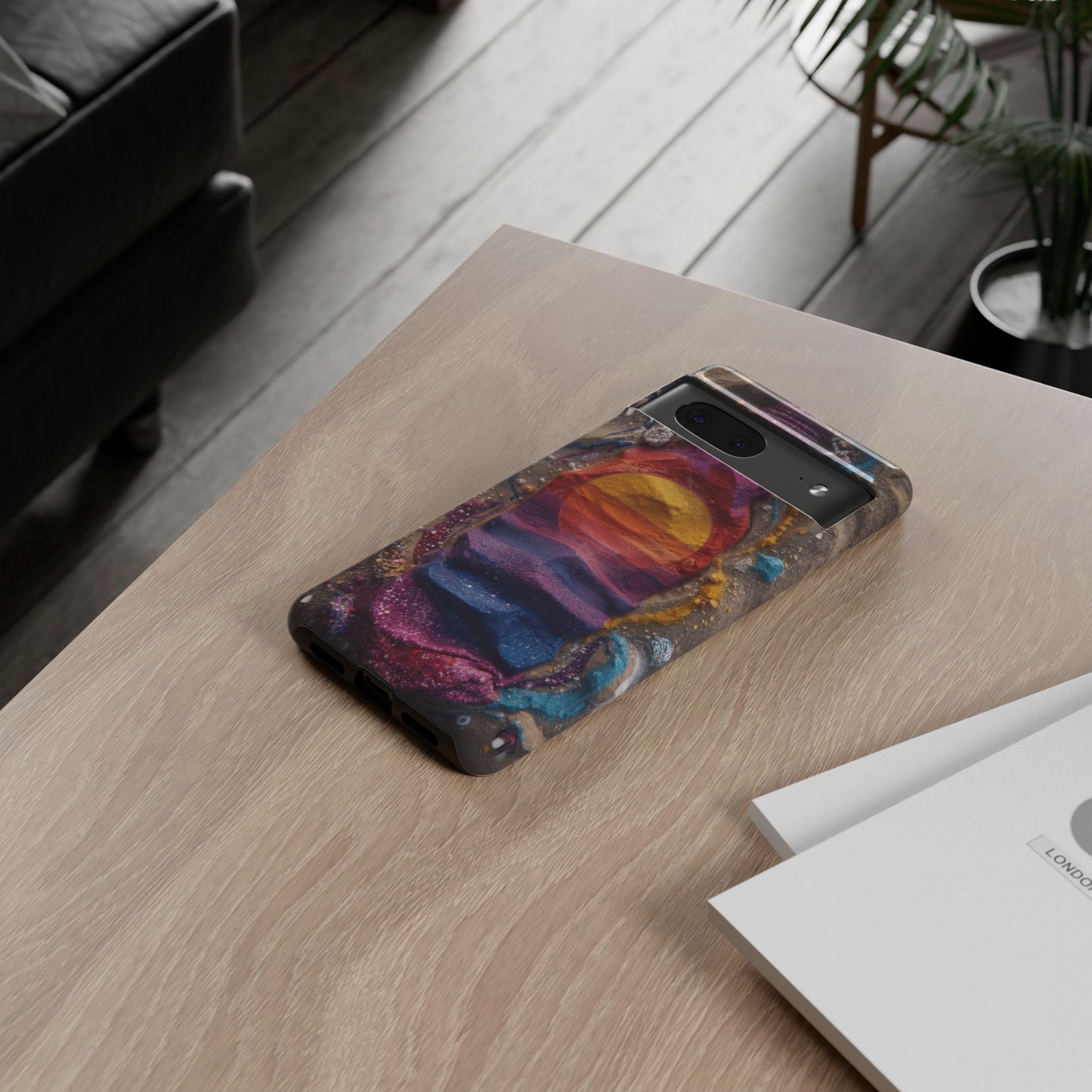 Phone Case — Colorful Sand Art Sunset Tough Protective Case