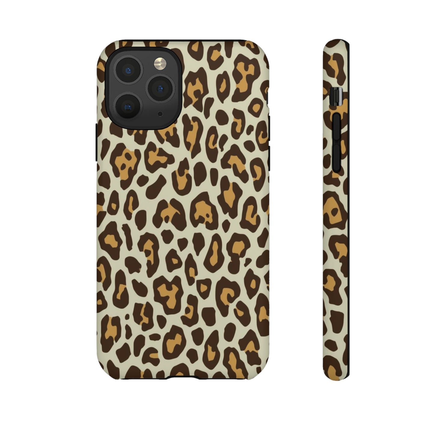 Leopard Print Tough Phone Case — Durable Protective Animal Print Case