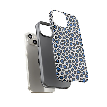 Blue Leopard Print Phone Case – Tough Protective Cover
