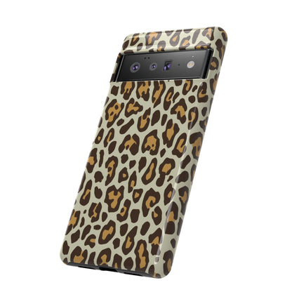 Leopard Print Tough Phone Case — Durable Protective Animal Print Case