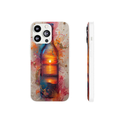 Copy of Floral Holographic Phone Case — Iridescent Leaves & Flowers Flexi Case