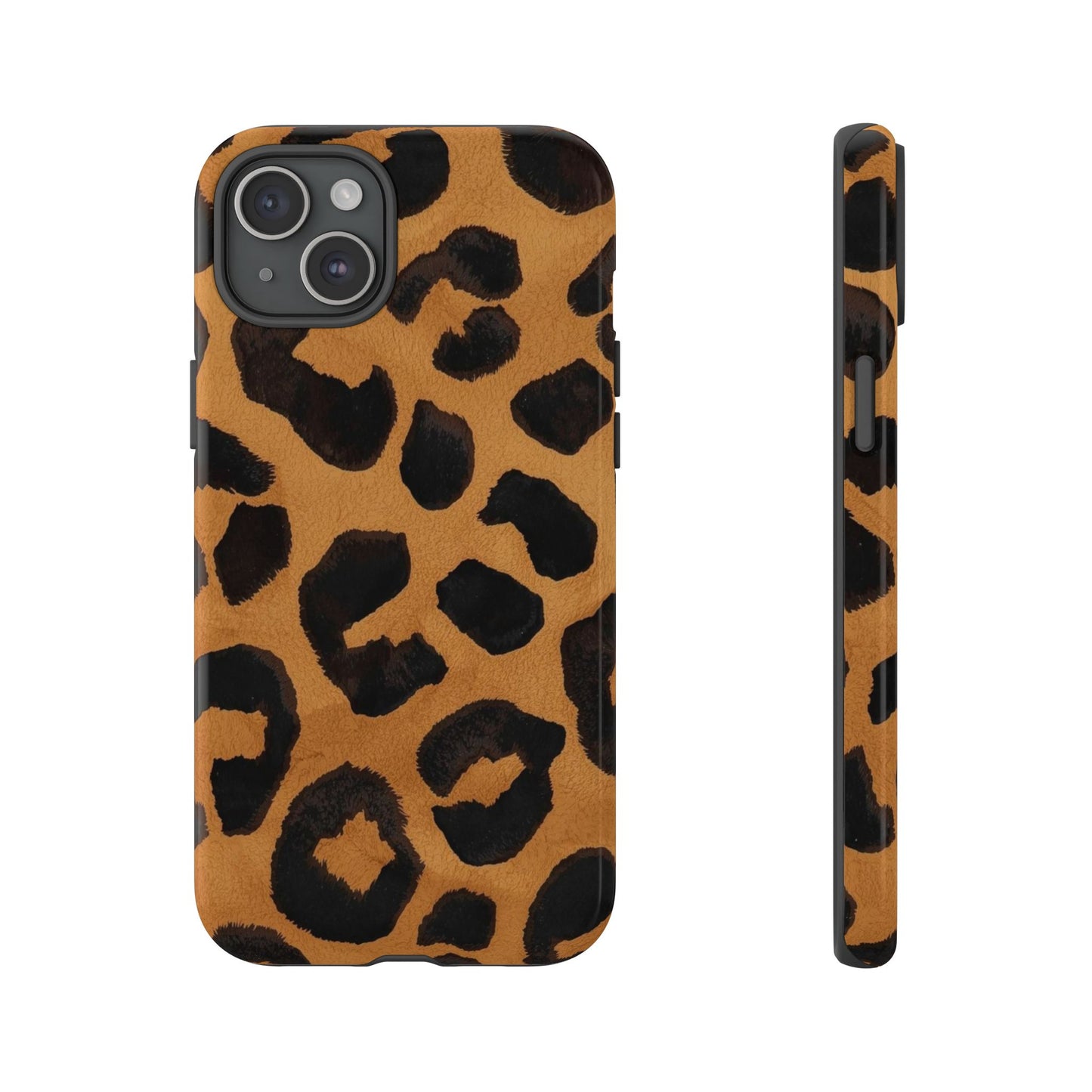 Leopard Print Tough Phone Case — Protective Animal Print iPhone Case