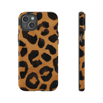 Leopard Print Tough Phone Case — Protective Animal Print iPhone Case