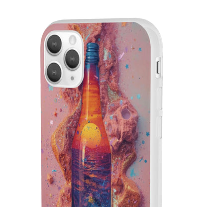 Phone Case — Surreal Sunset Bottle Art Flexible Protective Cover