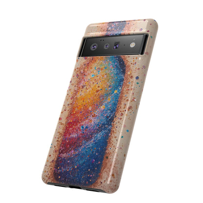 Galaxy Bottle Tough Phone Case — Colorful Nebula Splash iPhone Cover