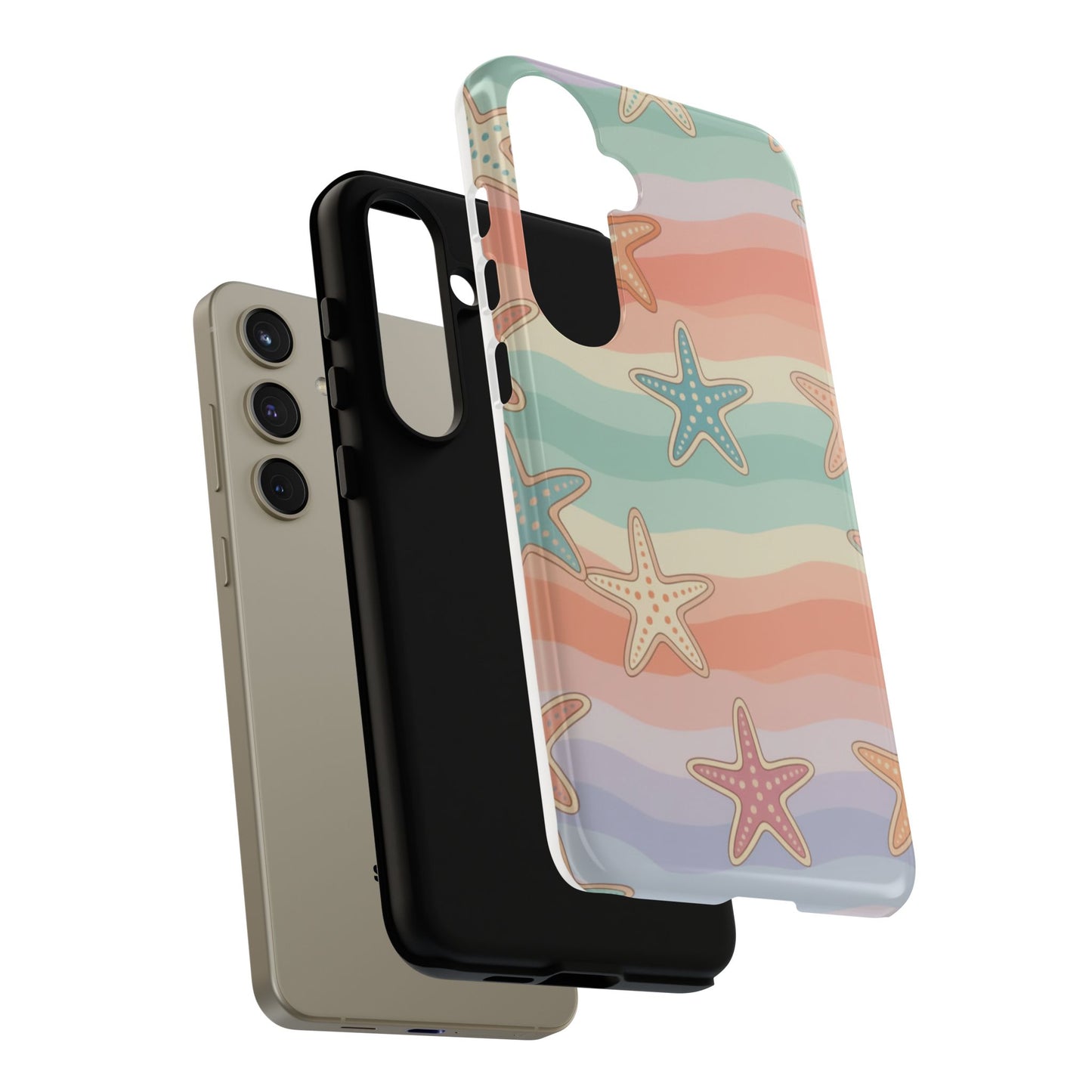 Starfish Wave Tough Phone Case — Pastel Beach Protective Cover