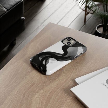 Phone Case — Monochrome Abstract Protective Cover