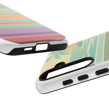 Tough Case — Retro Pastel Sunset Palm Tree Phone Case