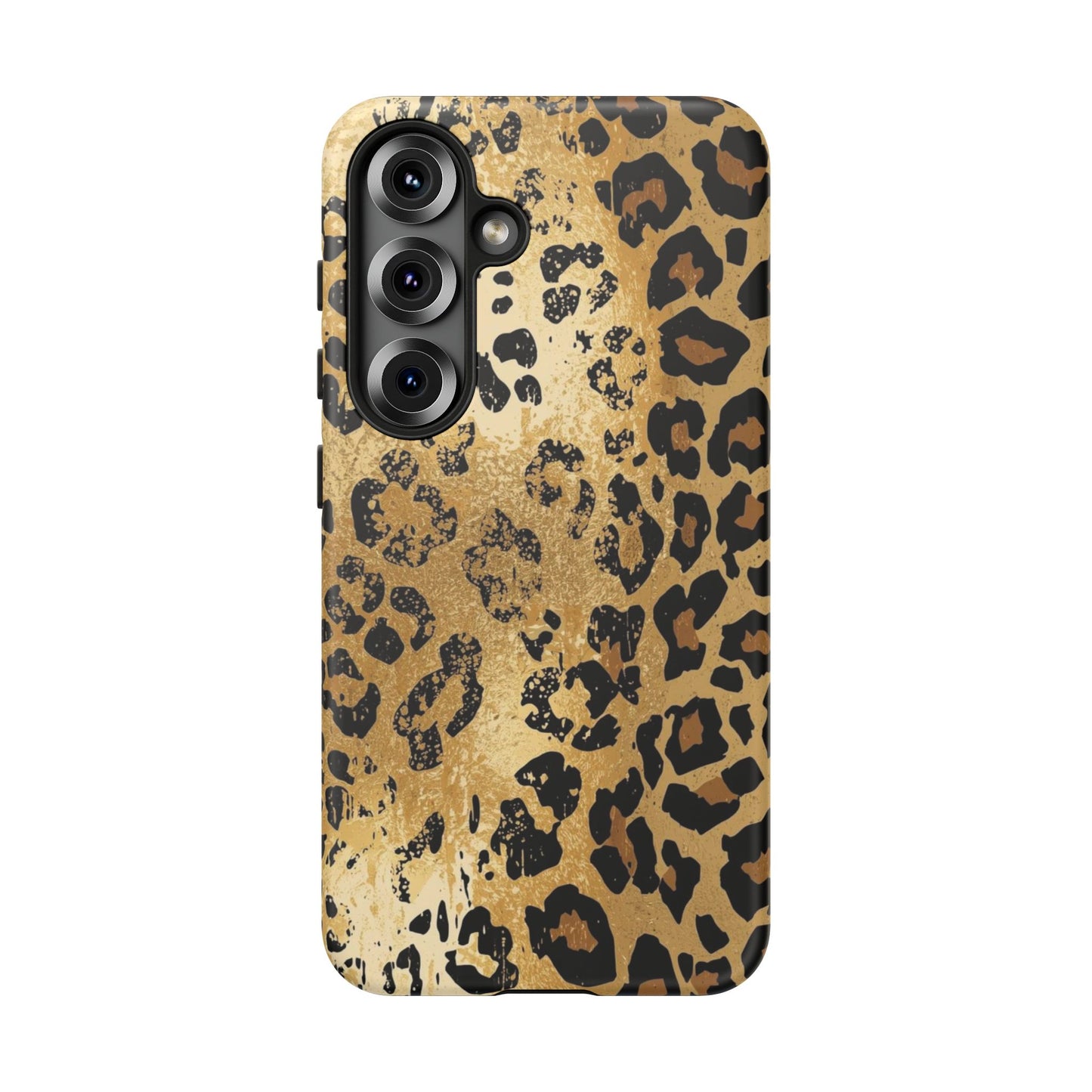Leopard Print Tough Phone Case — Durable Protective iPhone Cover
