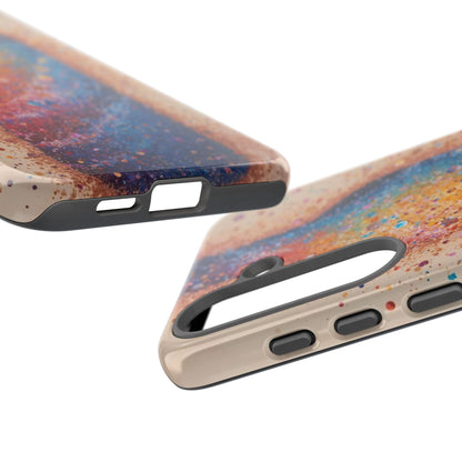 Galaxy Bottle Tough Phone Case — Colorful Nebula Splash iPhone Cover
