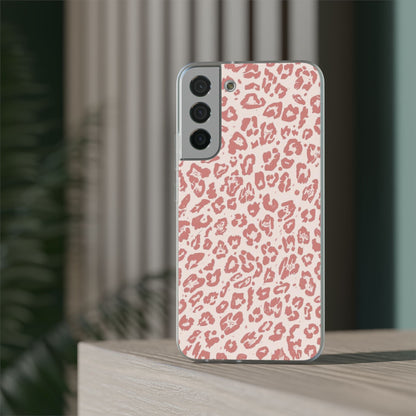 Pink Leopard Print Phone Case – Slim Flexible Protective Cover