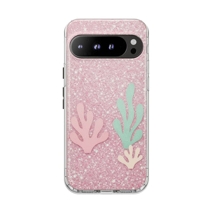 Pink Glitter Seaweed Tough Case - Sparkle Protective Phone Cover