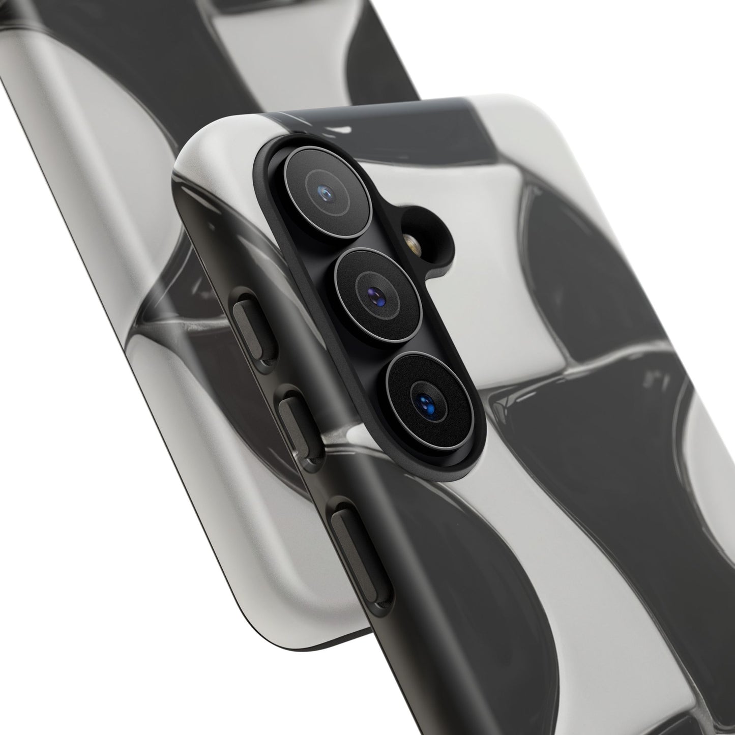 Black & White Abstract Pattern Tough Phone Case