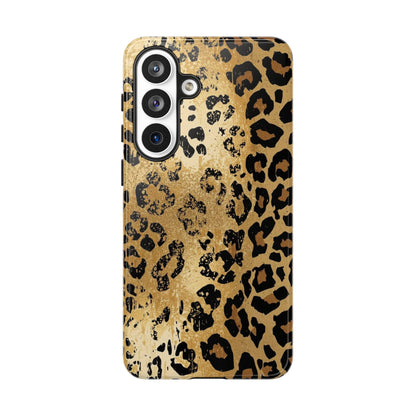 Leopard Print Tough Phone Case — Durable Protective iPhone Cover