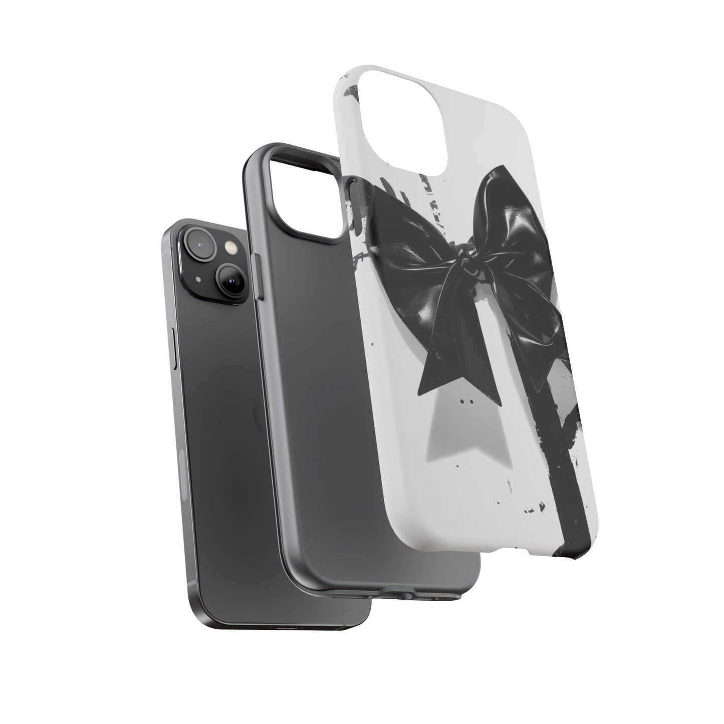 Phone Case — Black Bow Graphic Protective Cover