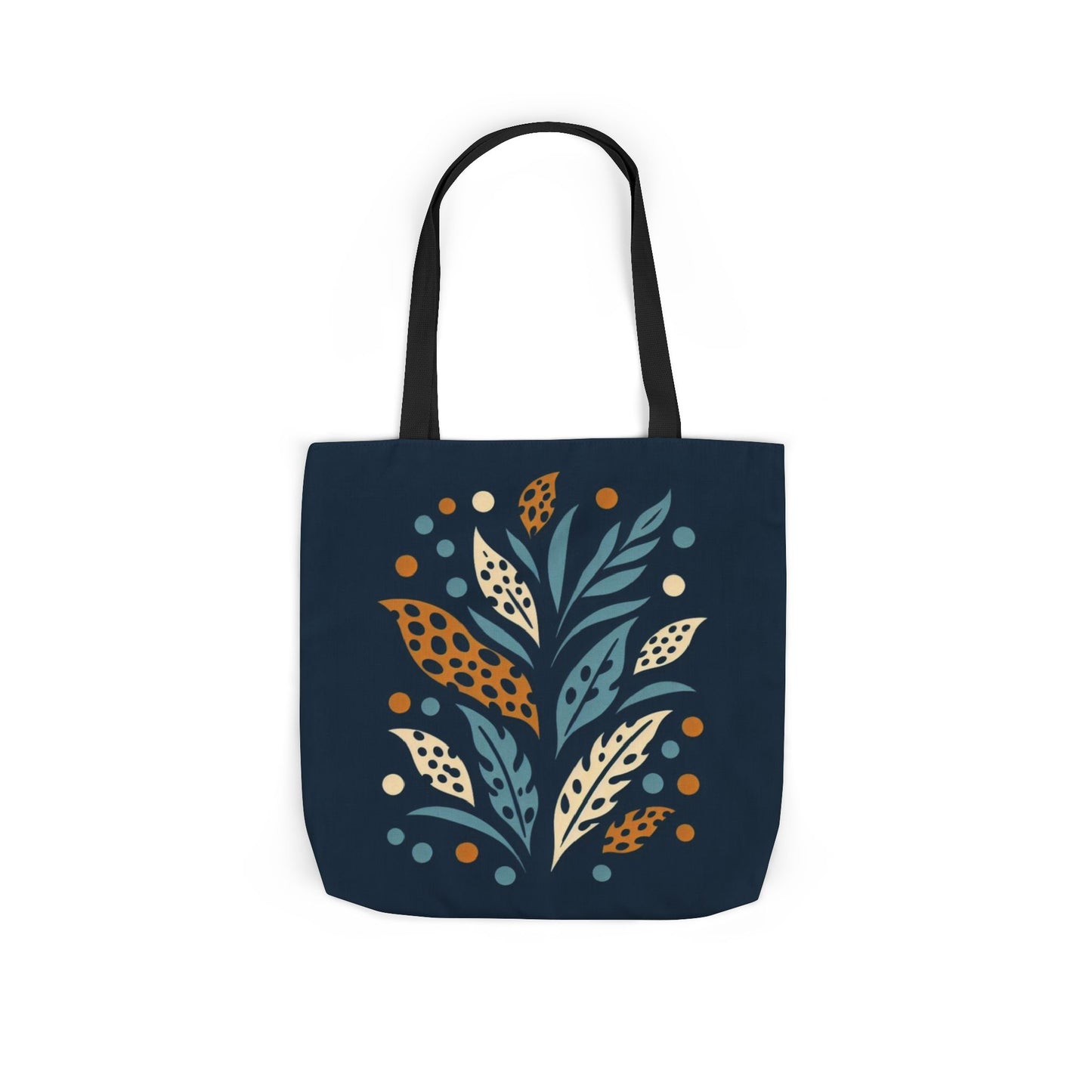 Boho Leaves Canvas Tote Bag, Great for Shopping, Beach Days, Gifts, Festivals, and Everyday Use