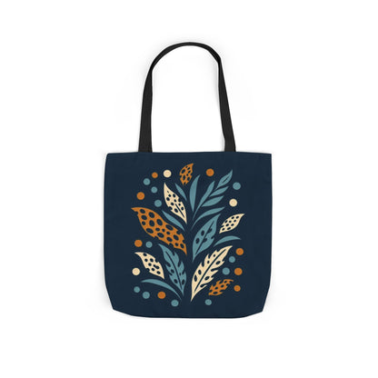 Boho Leaves Canvas Tote Bag, Great for Shopping, Beach Days, Gifts, Festivals, and Everyday Use
