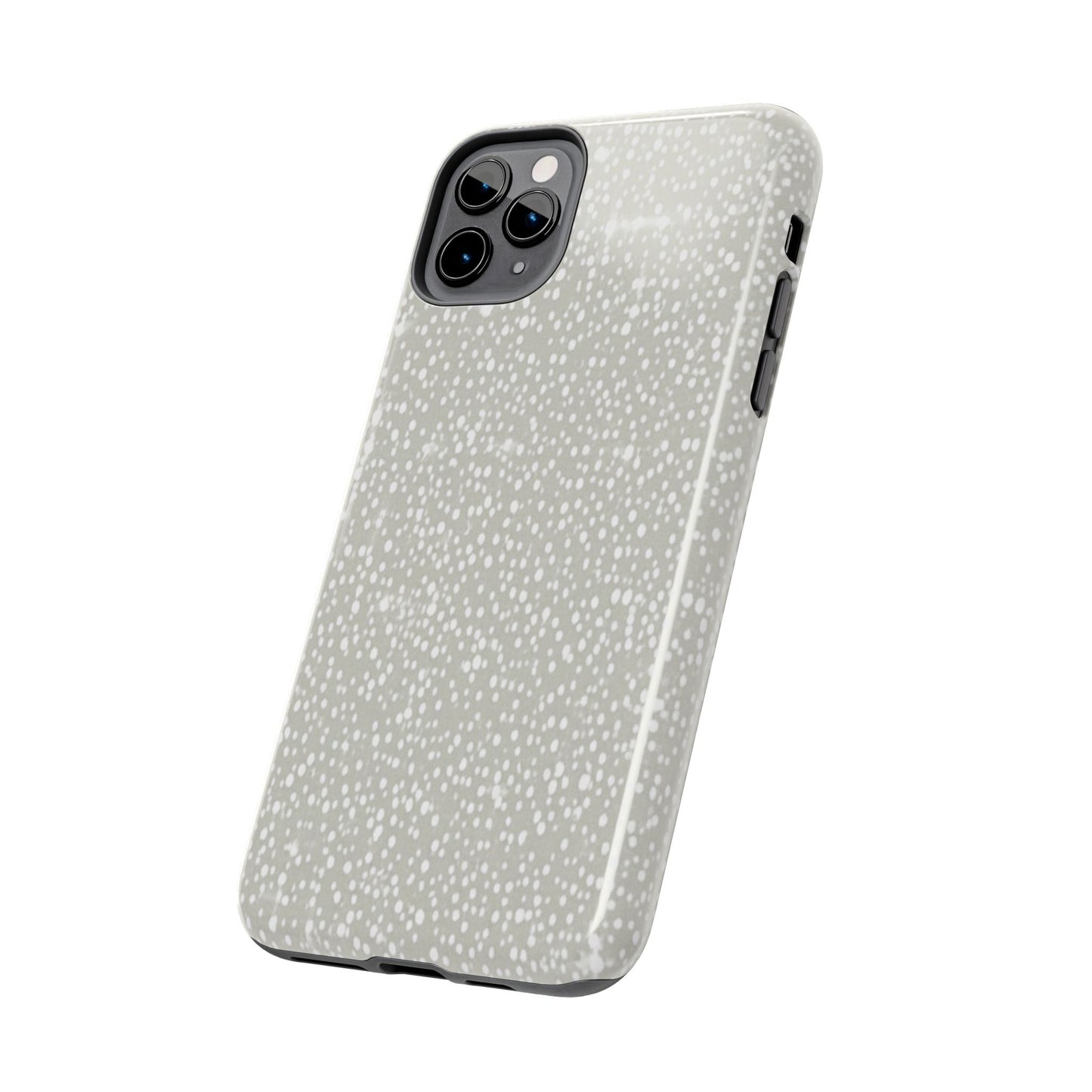 Speckled Gray Tough Phone Case — Protective Shockproof iPhone Cover