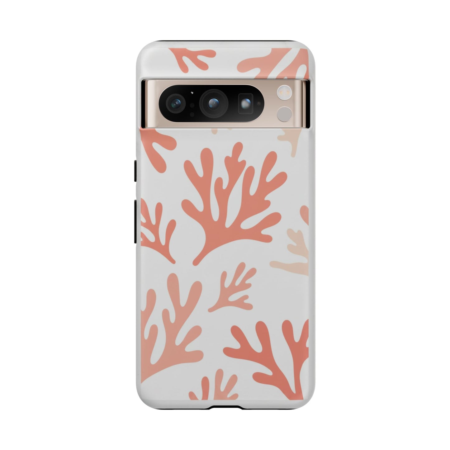 Coral Reef Pattern Tough Phone Case — Pink Beachy Protective Cover