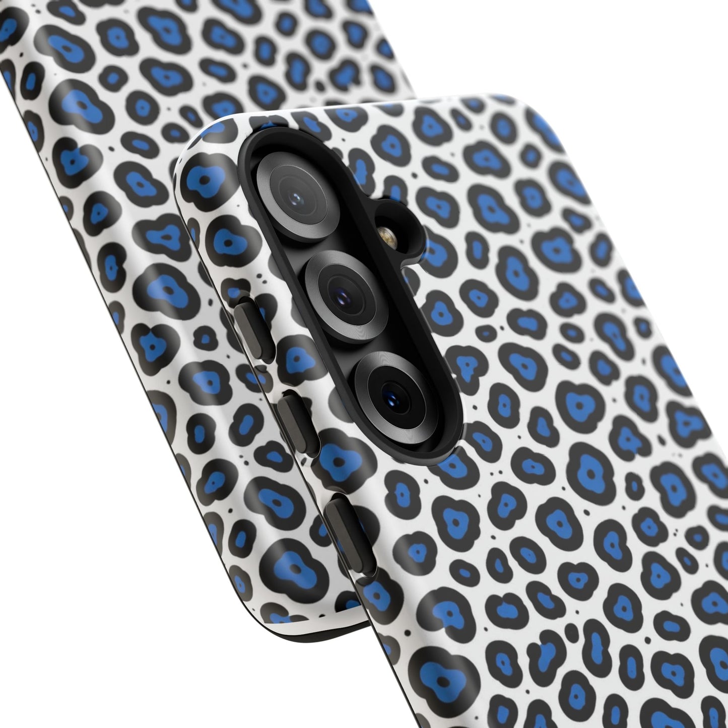 Blue Leopard Print Phone Case – Tough Protective Cover
