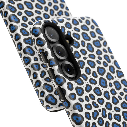 Blue Leopard Print Phone Case – Tough Protective Cover