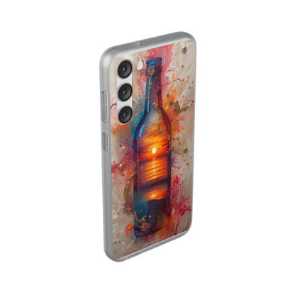 Copy of Floral Holographic Phone Case — Iridescent Leaves & Flowers Flexi Case