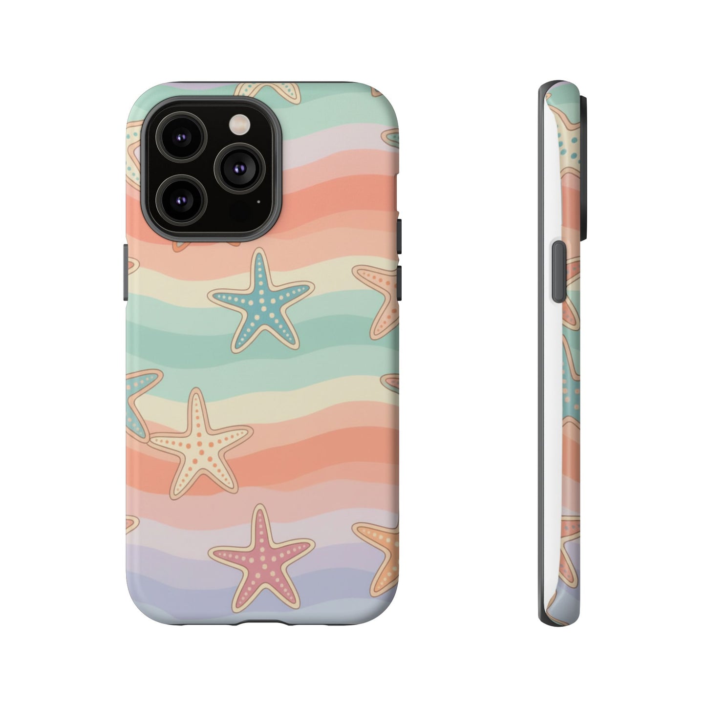 Starfish Wave Tough Phone Case — Pastel Beach Protective Cover