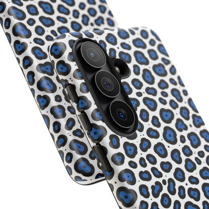 Blue Leopard Print Phone Case – Tough Protective Cover
