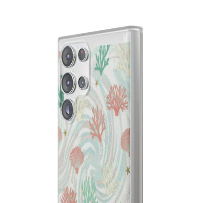 Pastel Seashell Phone Case — Coral Reef Wave iPhone Cover