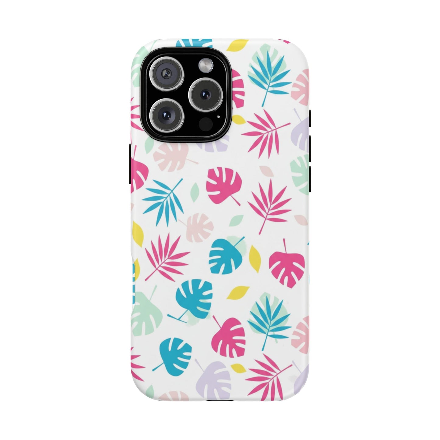 Tropical Leaf Phone Case — Colorful Pastel Monstera & Palm iPhone Case