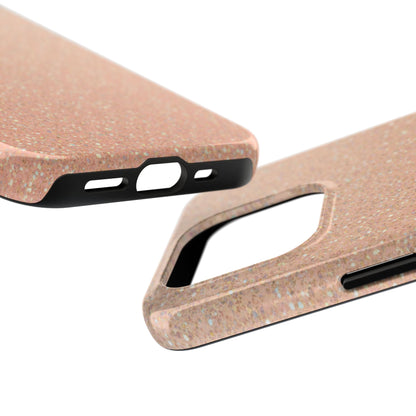 Glitter Rose Gold Tough Phone Case — Sparkling Protective iPhone Cover