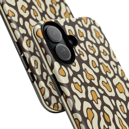 Leopard Print Tough Phone Case — Durable Protective iPhone Cover