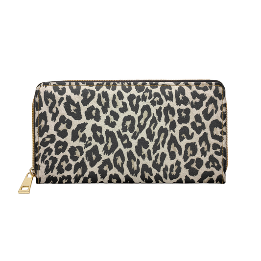 Zipper Wallet - Stylish Leopard Travel Accessory for Everyday Use